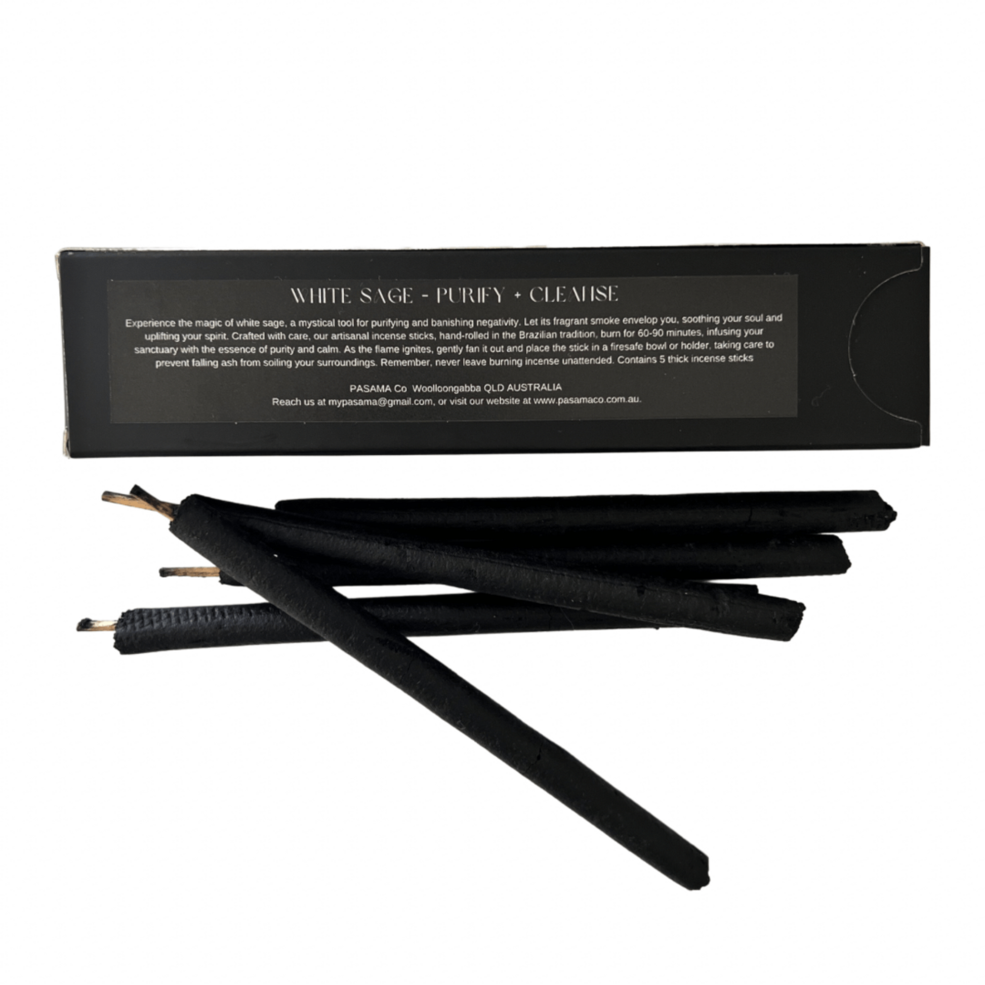 purify and cleanse with white sage incense sticks