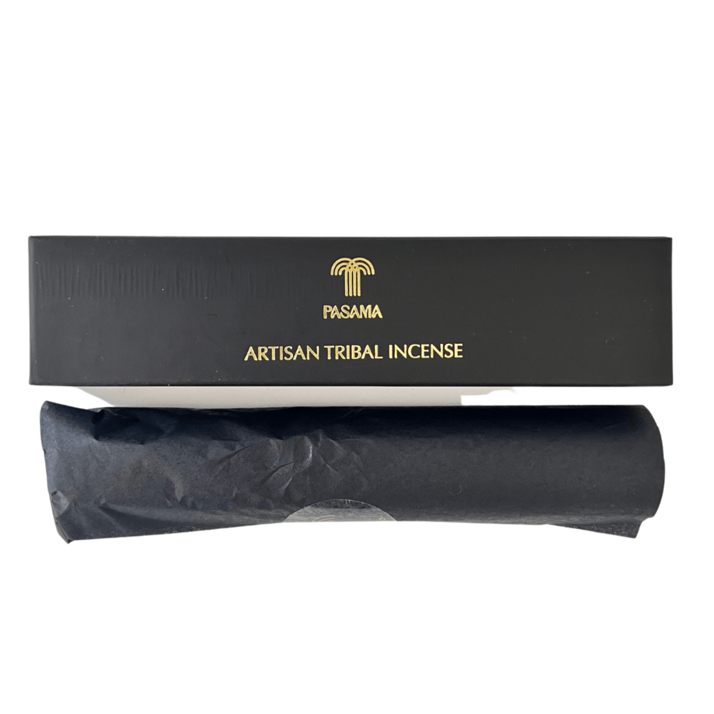 patchouli incense sticks in black and gold luxury gift box