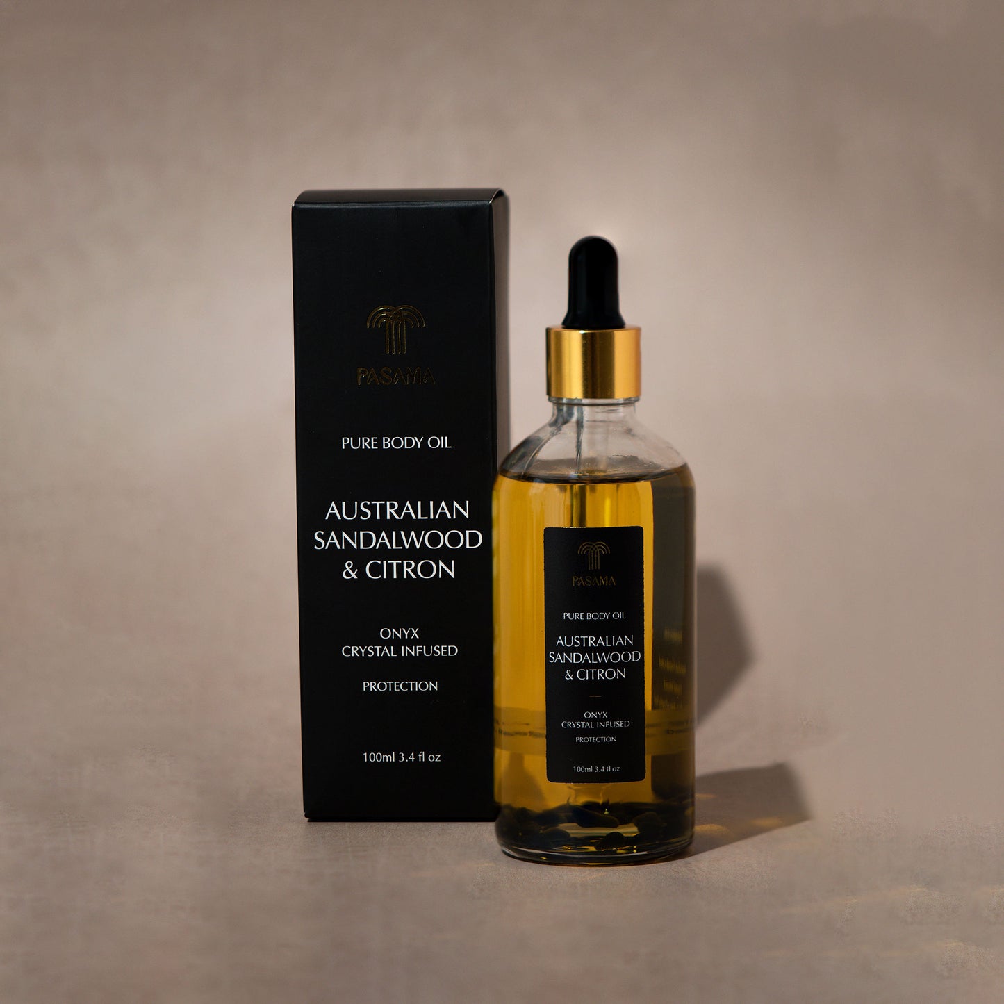 Australian sandalwood and citron body oil for men